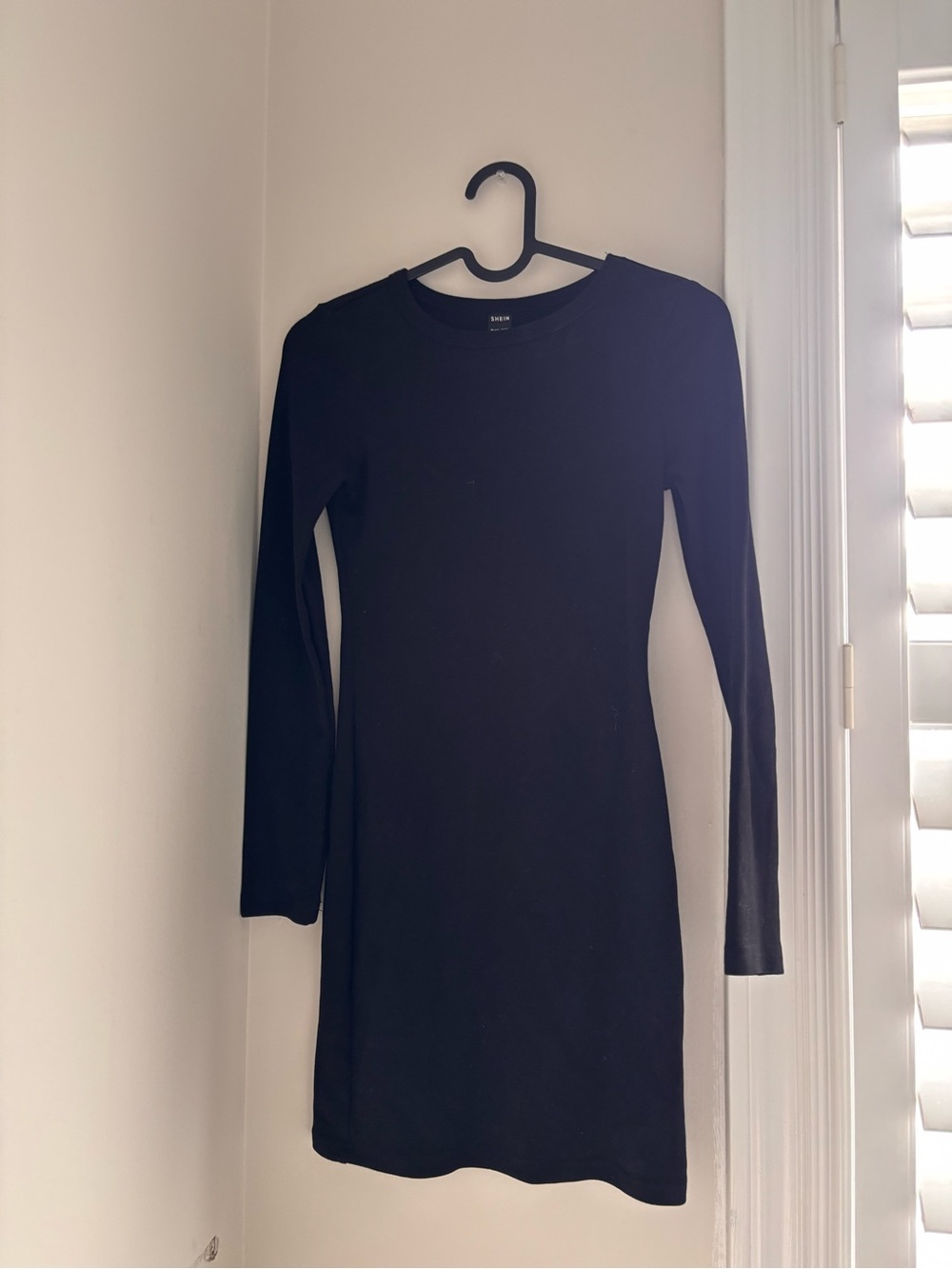 Long Sleeve Bodycon Crewneck Dress